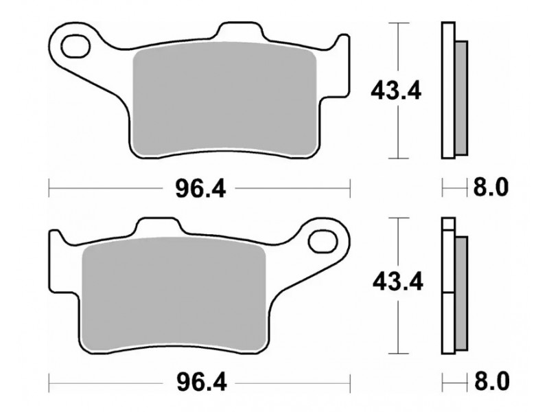 Тормозные колодки SBS Performance Brake Pads / HHP, Sinter 948HS